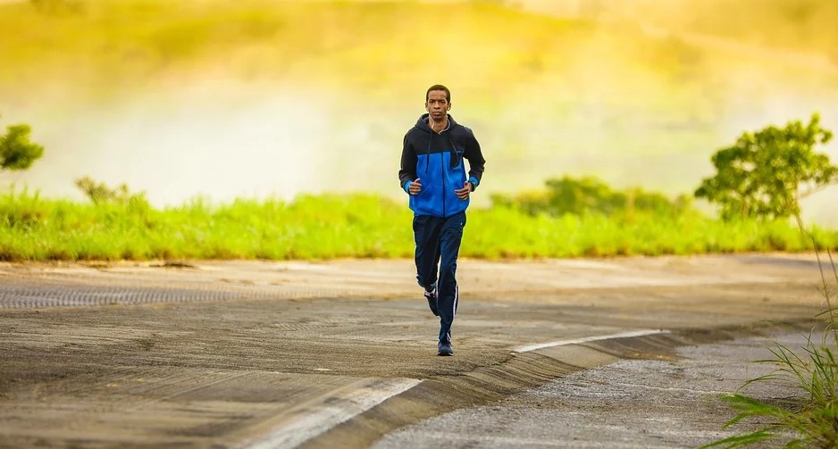 Man Running in Shoes