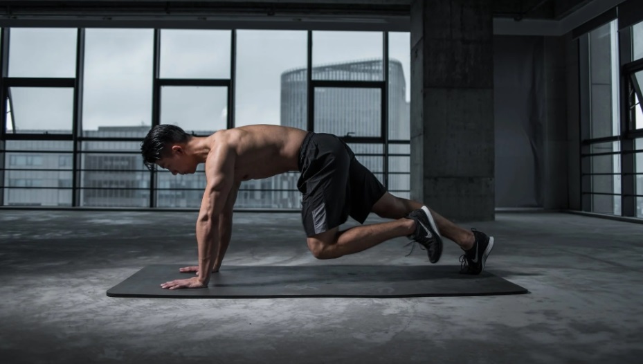 man during hiit workout